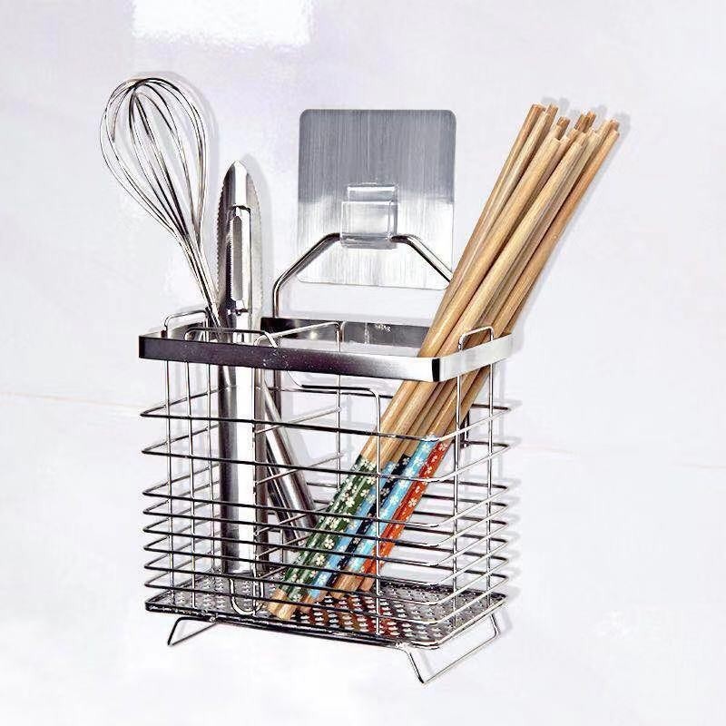M-8/ Chopsticks Tube Wall-Mounted Chopsticks Cage Stainless Steel ...