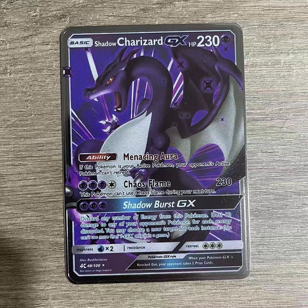 10000PS Arceus Vmax Pokemon Cards Metal Spanish Cards