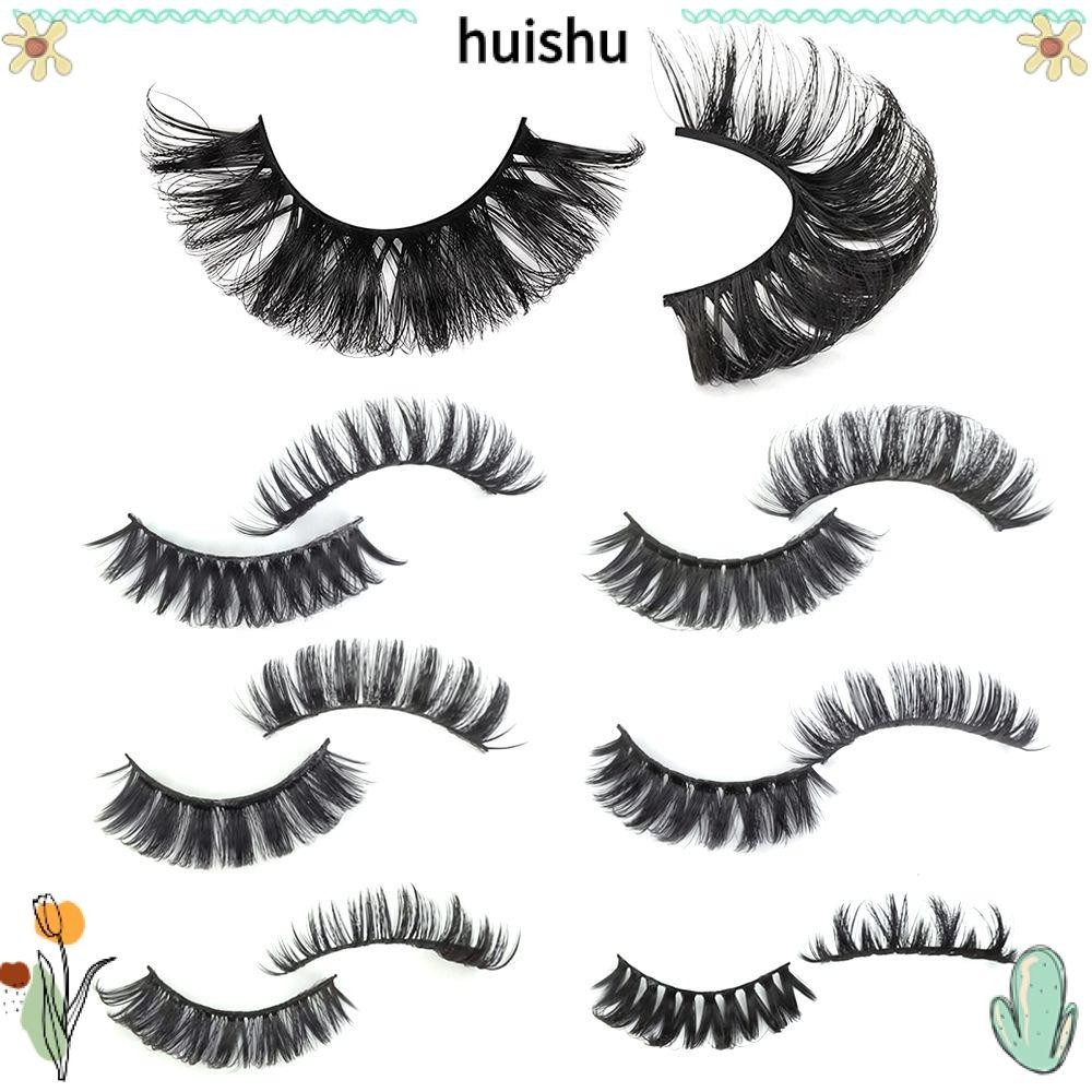 HS Eyelashes 2022 D Curl Long Curled Full Natural False Eyelashes