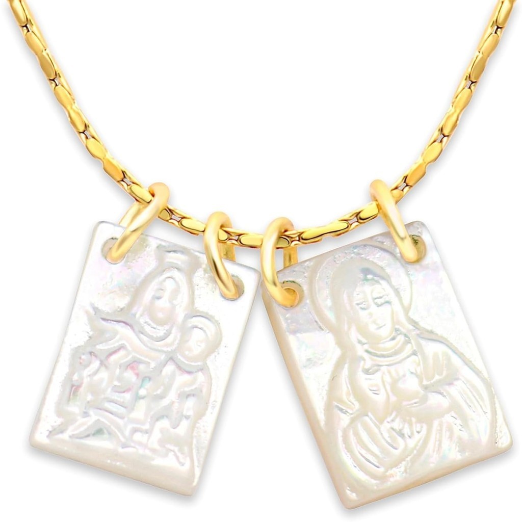 Escapulario necklace - Nafsu I Purple stone