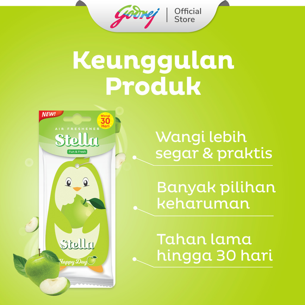 Stella Fun & Fresh Happy Day 20gr Beli 1 Gratis 1 x2 - Pengharum Mobil - Gambar 2