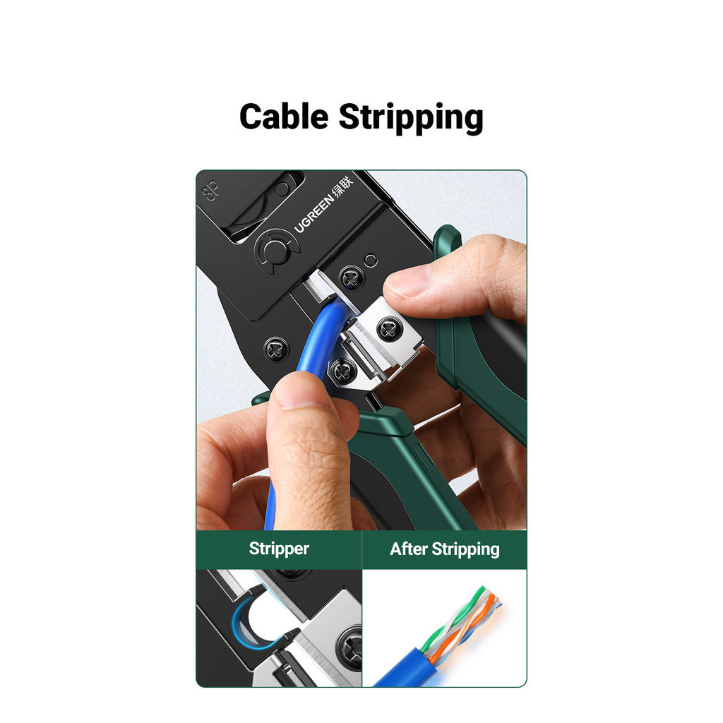 UGREEN RJ45 Crimper Tools RJ45 Crimping Pliers for CAT6/7/8 Ethernet ...