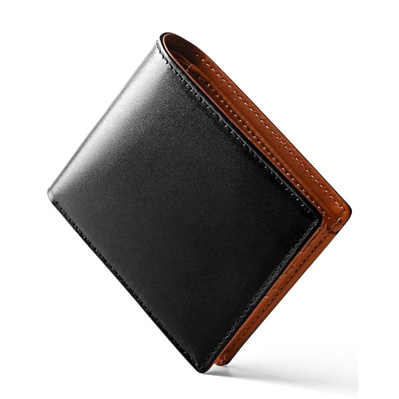 Men's Bi-fold Wallet - Premium Tochigi Leather, Handmade by
