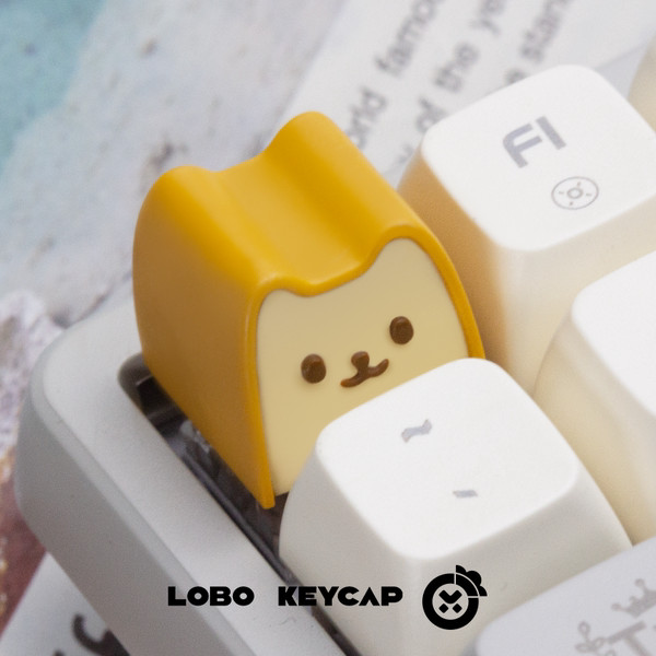 keycaps custom keycaps Lobo Original Design~Bread Puppy Cute Cute ...