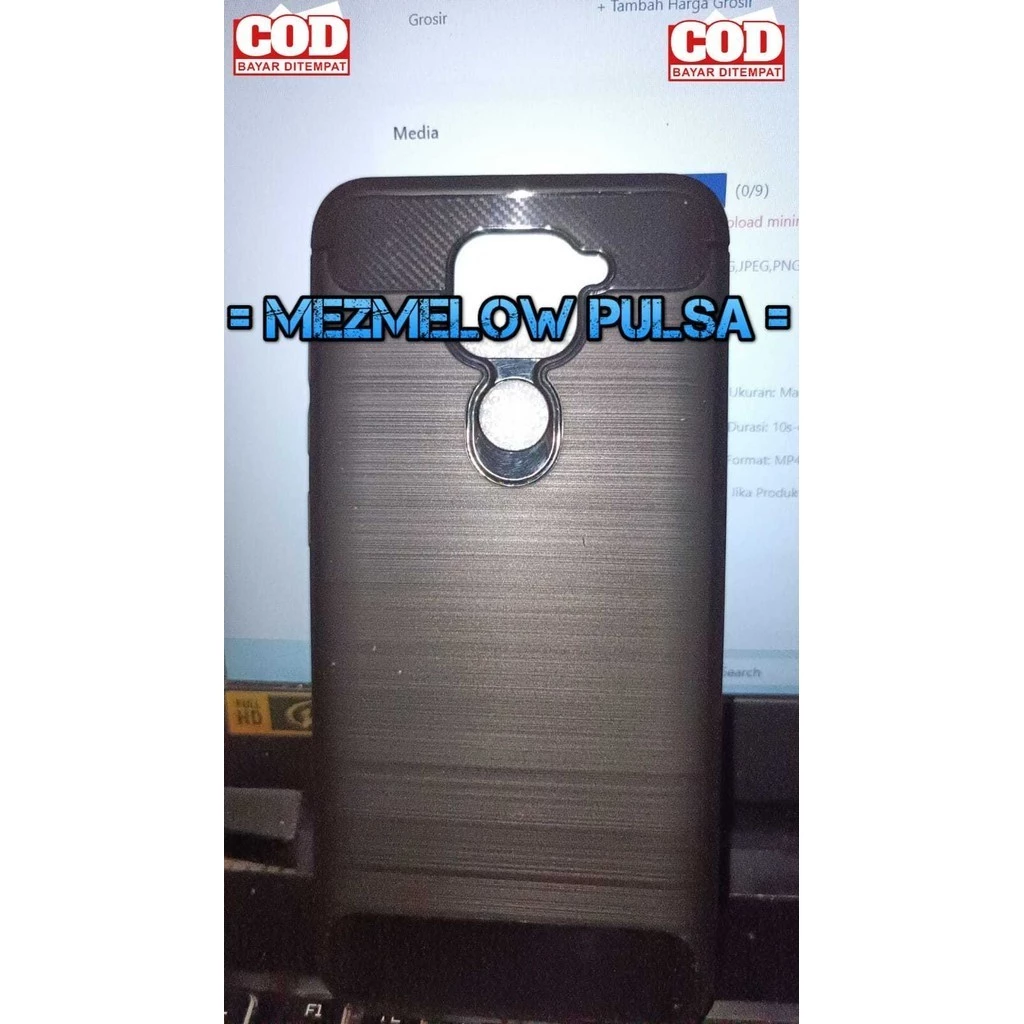 Caseng Casing Fiber Carbon Softcase XIAOMI REDMI NOTE 9 BIASA - Gambar 2