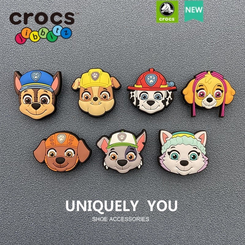 Croc jibbitz charms PAW Patrol Cartoon Character Pattern Croc Shoes Jewelry Decorative Clasp Shopee Singapore