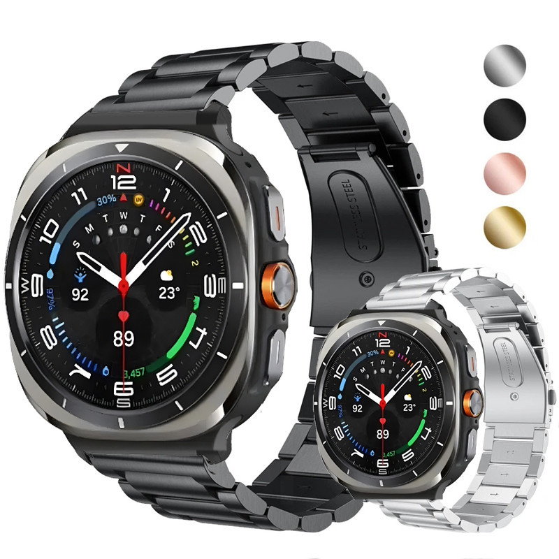 Watch Bracelet Strap for Samsung Galaxy Watch Ultra 47mm Smartwatch Stainless Steel Band for Galaxy Watch 7 Metal Wristband Shopee Singapore