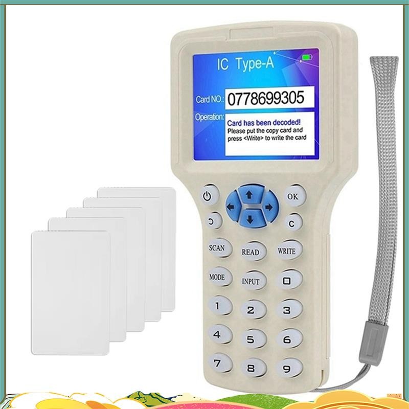 RFID Smart Card Reader +5XCUID Card RFID Duplicator 125K 13.56MHz IC/ID ...