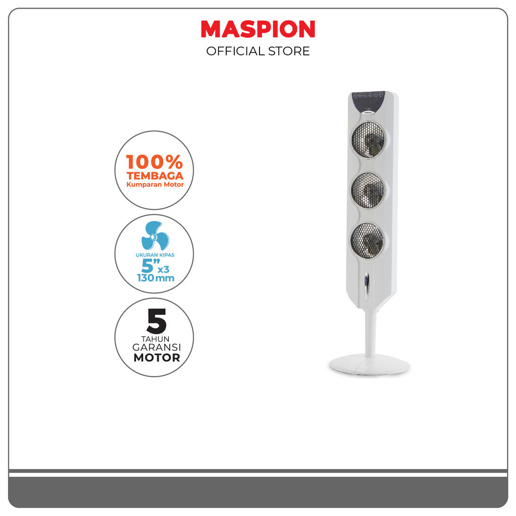 Maspion Tower Fan Kipas Angin Susun 5 Inch TF-02 RC