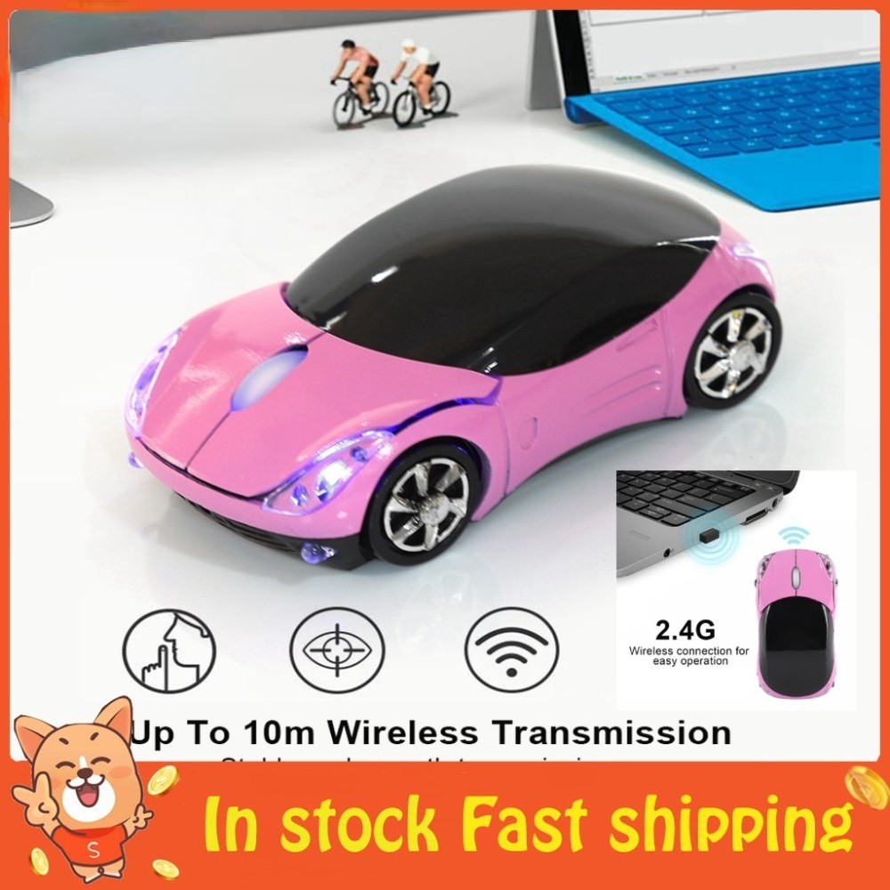 Car Mouse Ferrari Mouse Computer Mouse Wireless Mouse Silent Mouse 2.4 ...