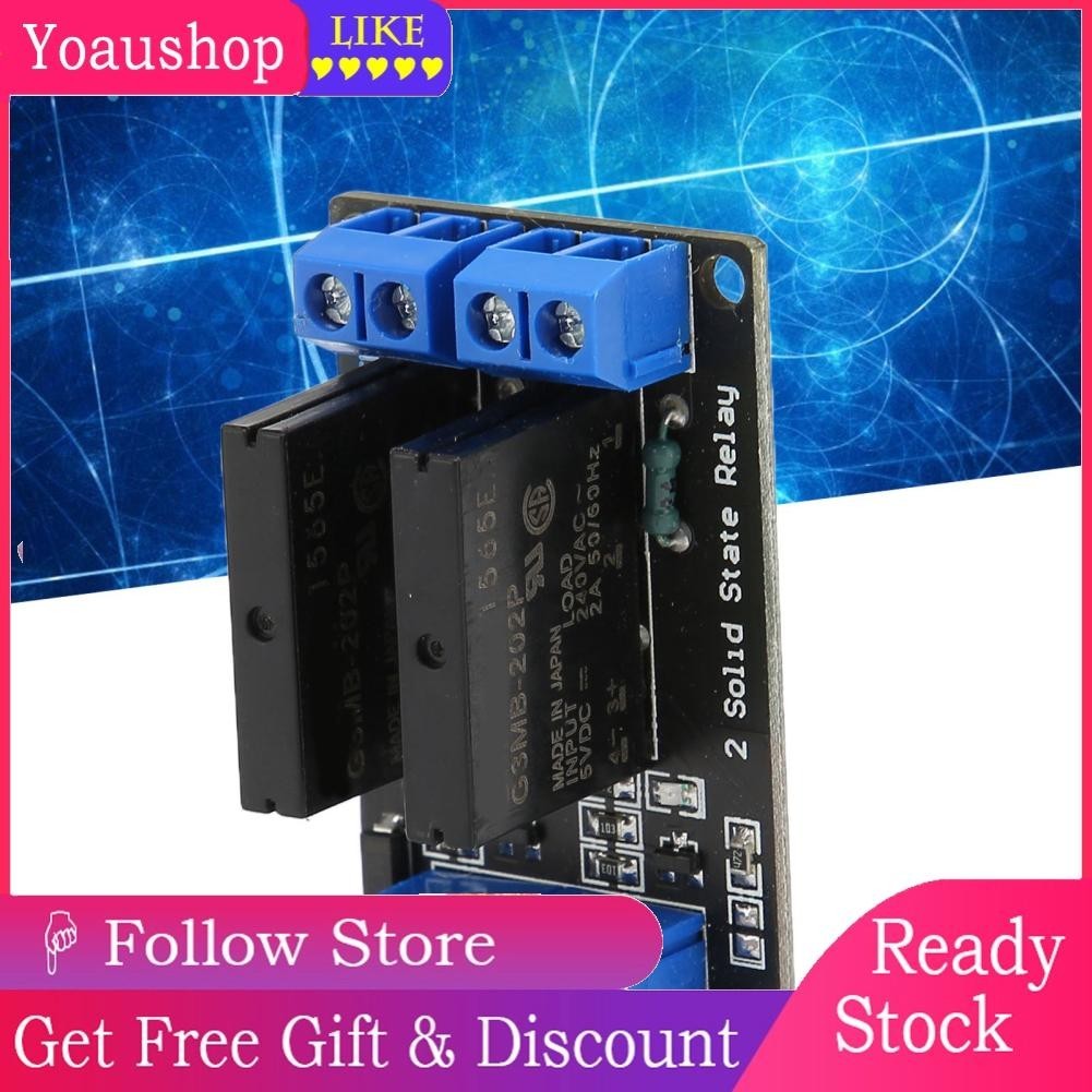Yoaushop 2 Channel SSR Fixing Bolts Powerful Eaily Install Relay Module ...