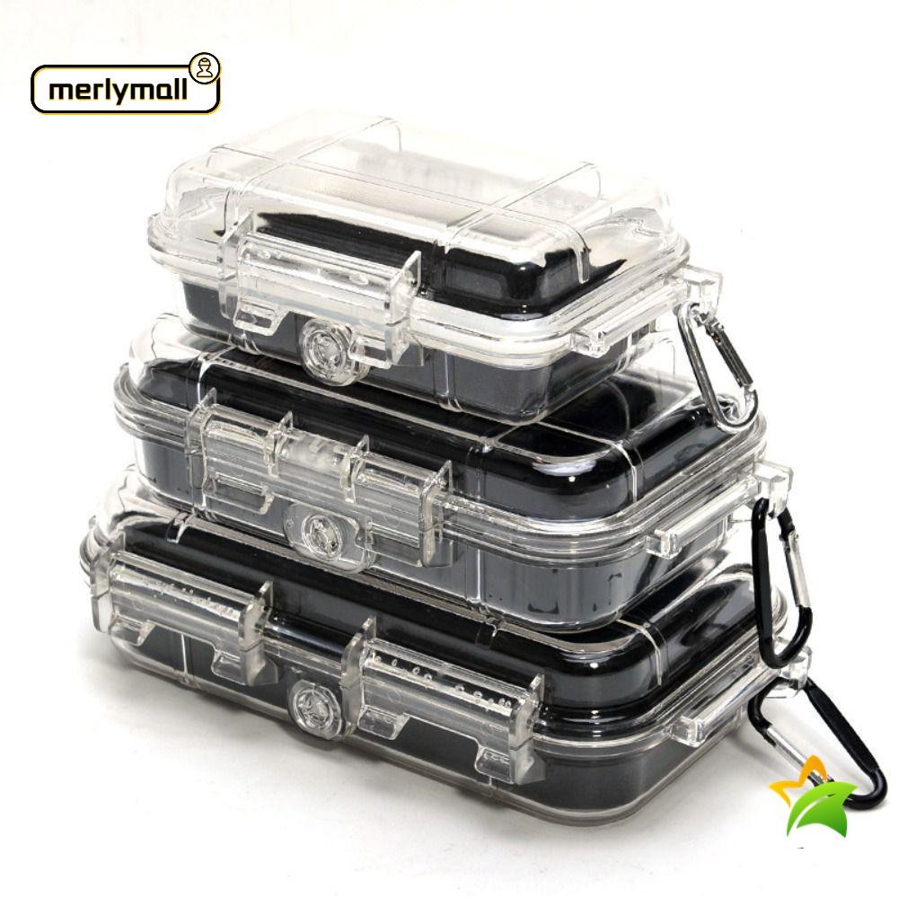 MERLYMALL Sealed Storage Box, Transparent Shockproof Camping Box ...