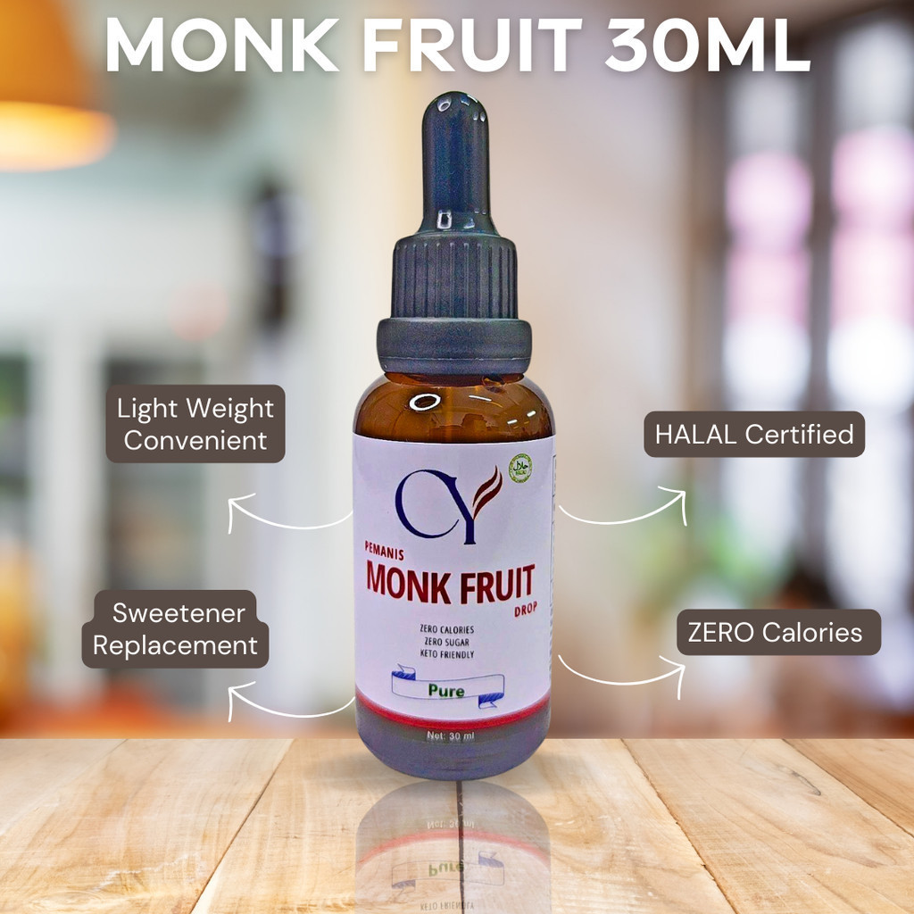 cyonlinesupply Monk Fruit Liquid 30ml halal Pemanis Monk Fruit Drop ...