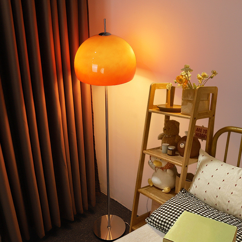 Bauhaus Mushroom Floor Lamps, Glass Tall Standing Lamp, Mid Century ...