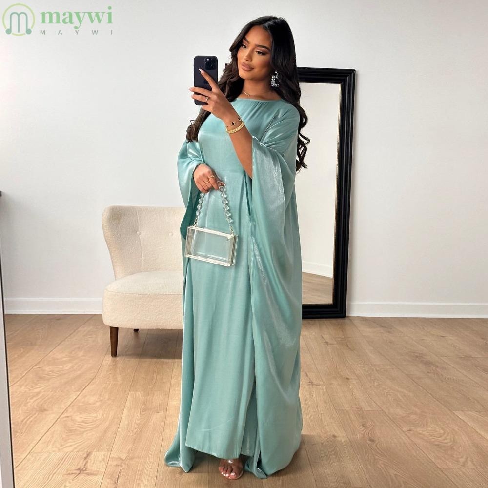MAYWI Muslim Maxi, Batwing Luxury Marocain Robe, Ramadan Eid Shiny ...