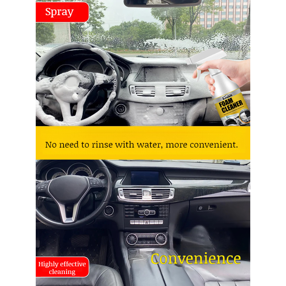 Automotive Waterless Foam Cleaner Seat Headliner Dashboard Stain