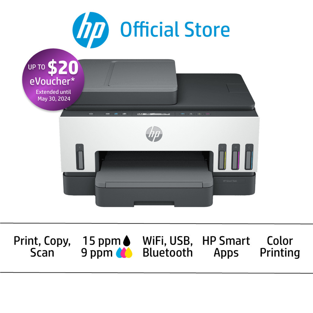 HP Smart Ink Tank 750 Printer | A4 | USB; Wi-Fi | Print, Scan, Copy ...