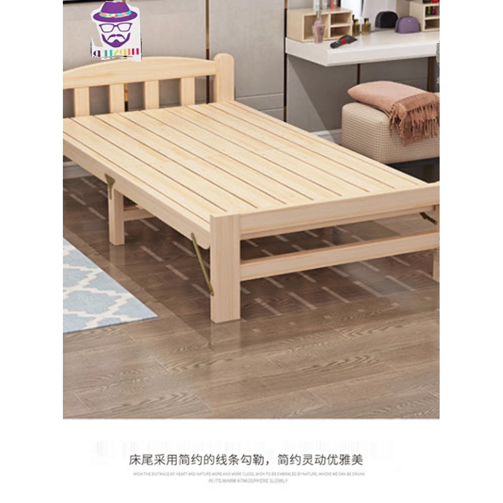 Folding Bed Single Bed Office Nap Bed Small Bed Rental Room Simple Bed ...