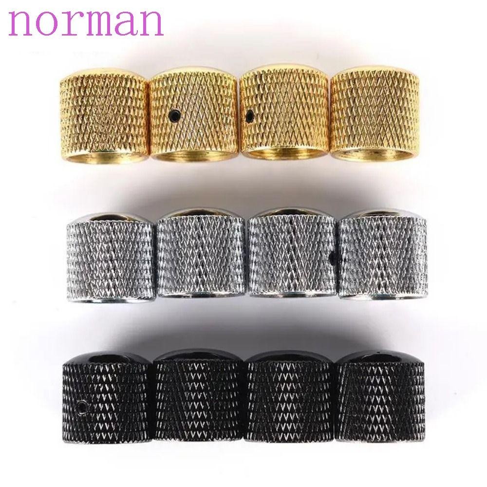 NORMAN 4 Pcs Metal Guitar Knobs, Enhanced Tone Control Durable Guitar ...