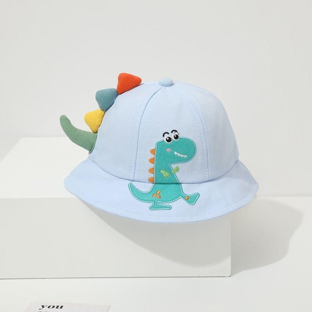 WON Children's Sun Cap, Wide Brim UV Protection Cartoon Dinosaur