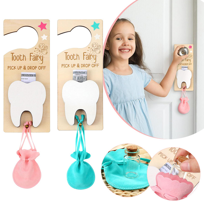 Tooth Fairy Door Hanger Kit,Tooth Fairy Pick up and Drop Off,Tooth ...