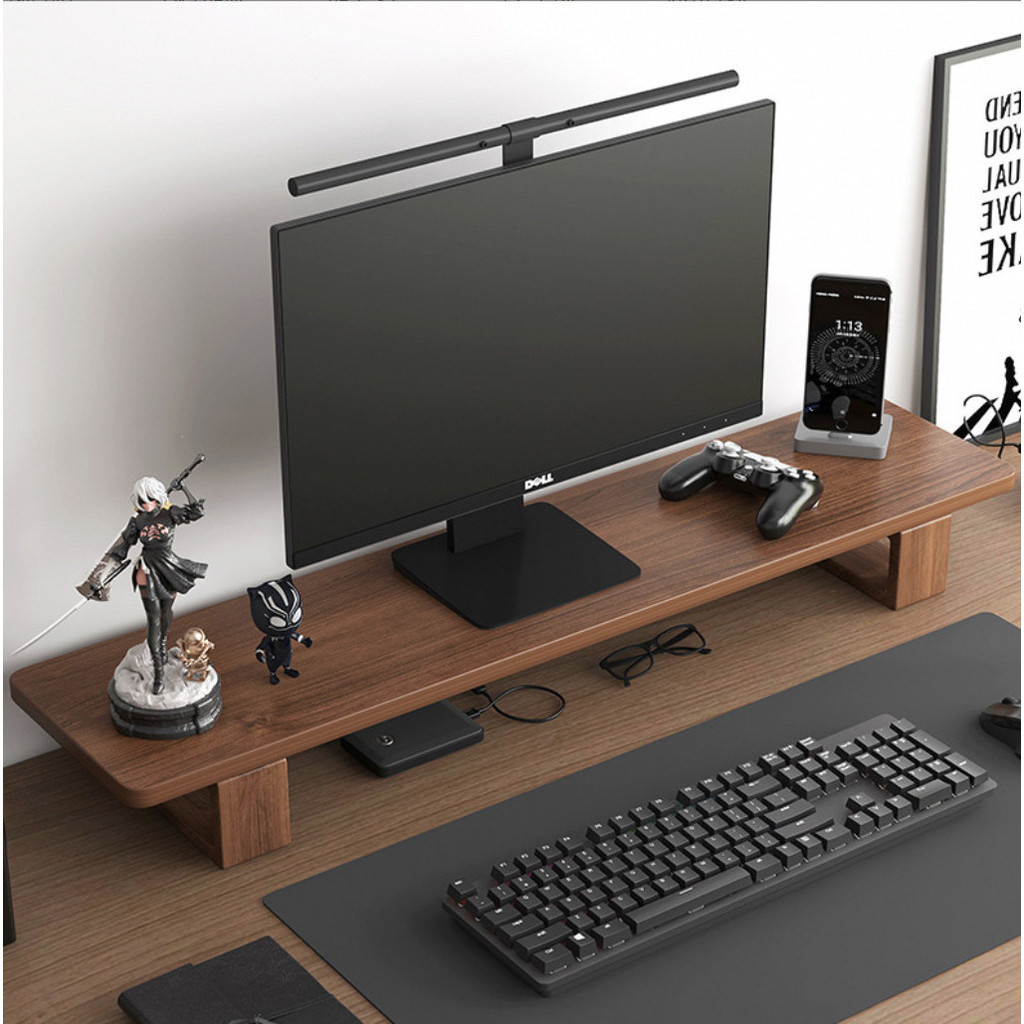 [in stock] Monitor Computer Riser Desktop Shelf Storage Rack Office ...