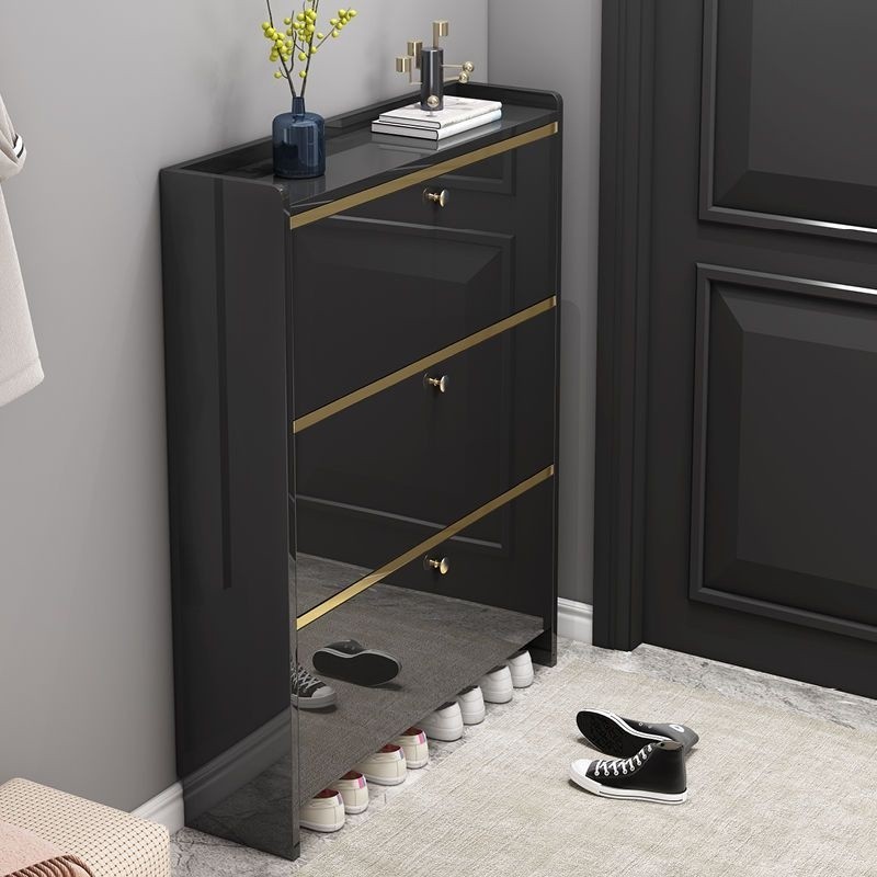 Shoe Cabinet Luxury Ultra-Thin Shoe Rack Large Capacity Shoe Storage ...