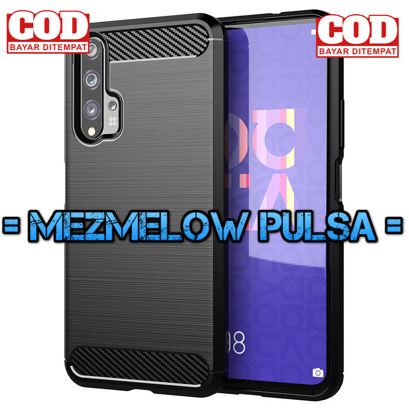 Silicone Fiber Carbon Casing Caseng Softcase HUAWEI Nova 5T / NOVA 5T PRO / HONOR 20 / HONOR 20 PRO - Gambar 2