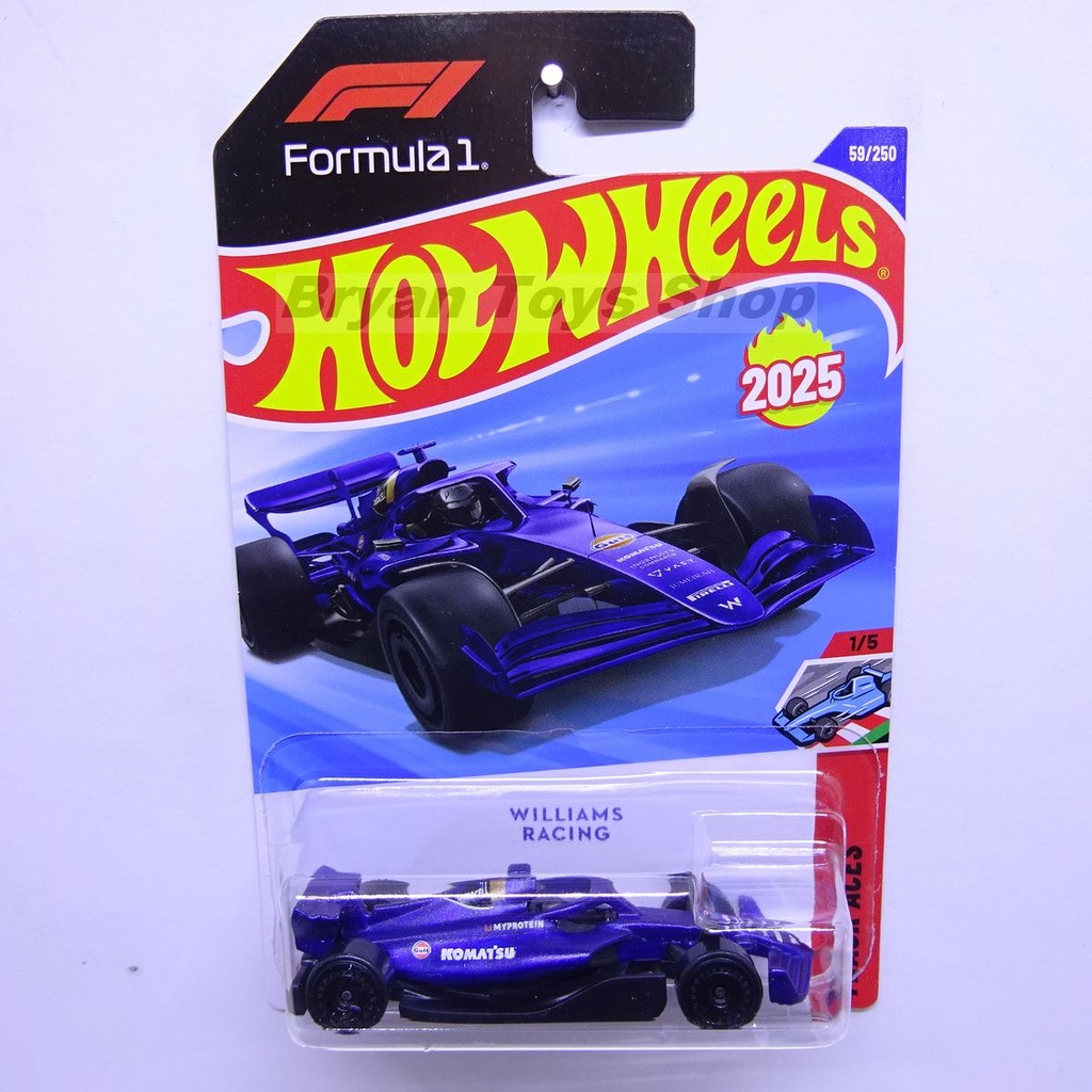 Hot Wheels Williams Racing F1 Blue | Shopee Singapore