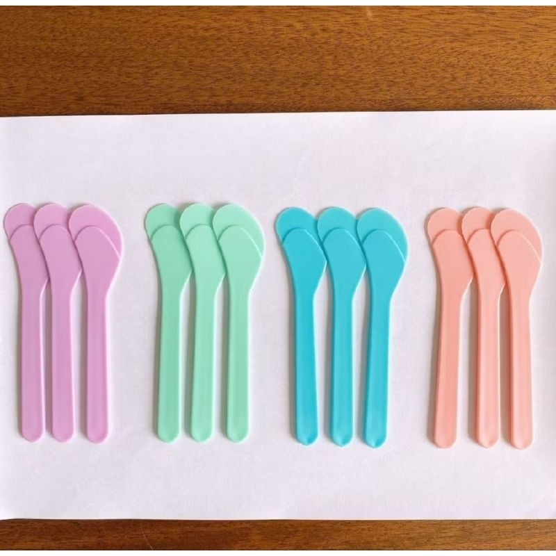 1PCS Spatula Sendok Cream Masker Alat Perawatan Wajah Pengaduk Mask Warna Pastel Serbaguna A283 - Gambar 3