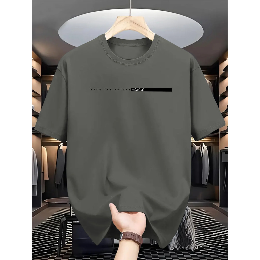 Short Sleeve Letter Printed Round Neck T Shirts main image 1