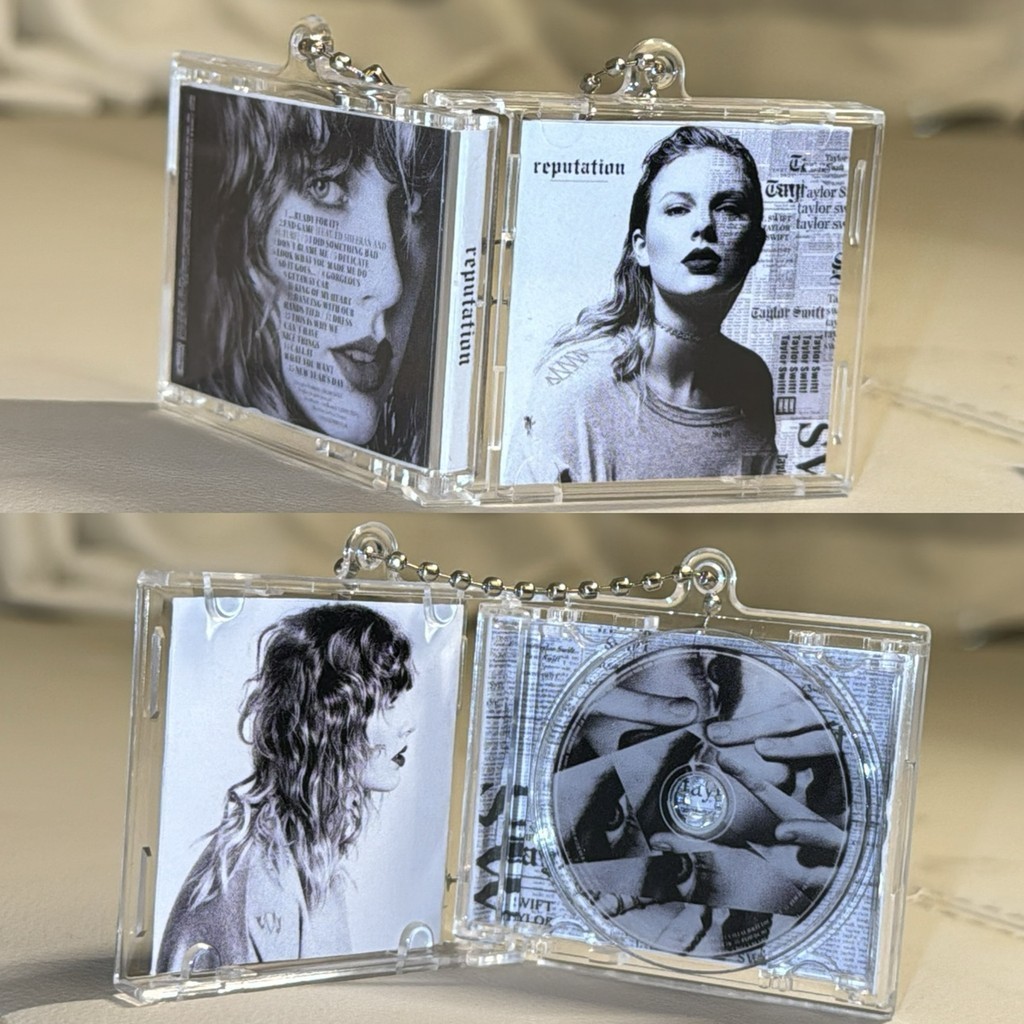 Taylor Swift 1989 グッズ+reputation 1&2 Taylor Swift TTPD Mini CD Keychain 1989 Midnights Reputation