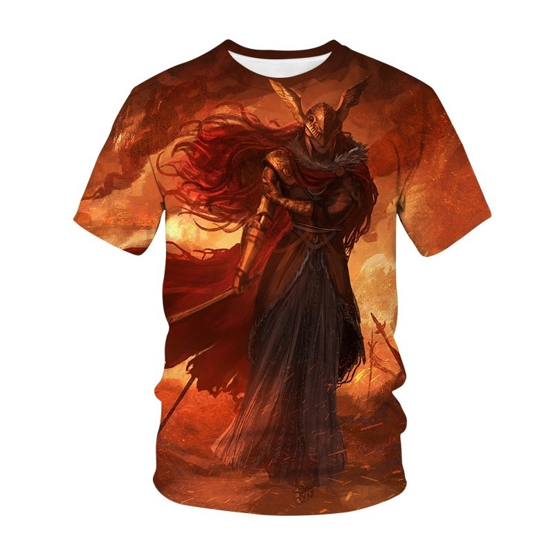 T-Shirt Homme 3D Imprimé Cheval - Coton Et Soie, Coupe Oversize - Style Harajuku, Streetwear - Manches Courtes, Col Rond - Taille S à 6XL