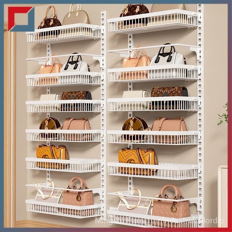 Bag storage tool household door with seam storage rack wall mounted ...