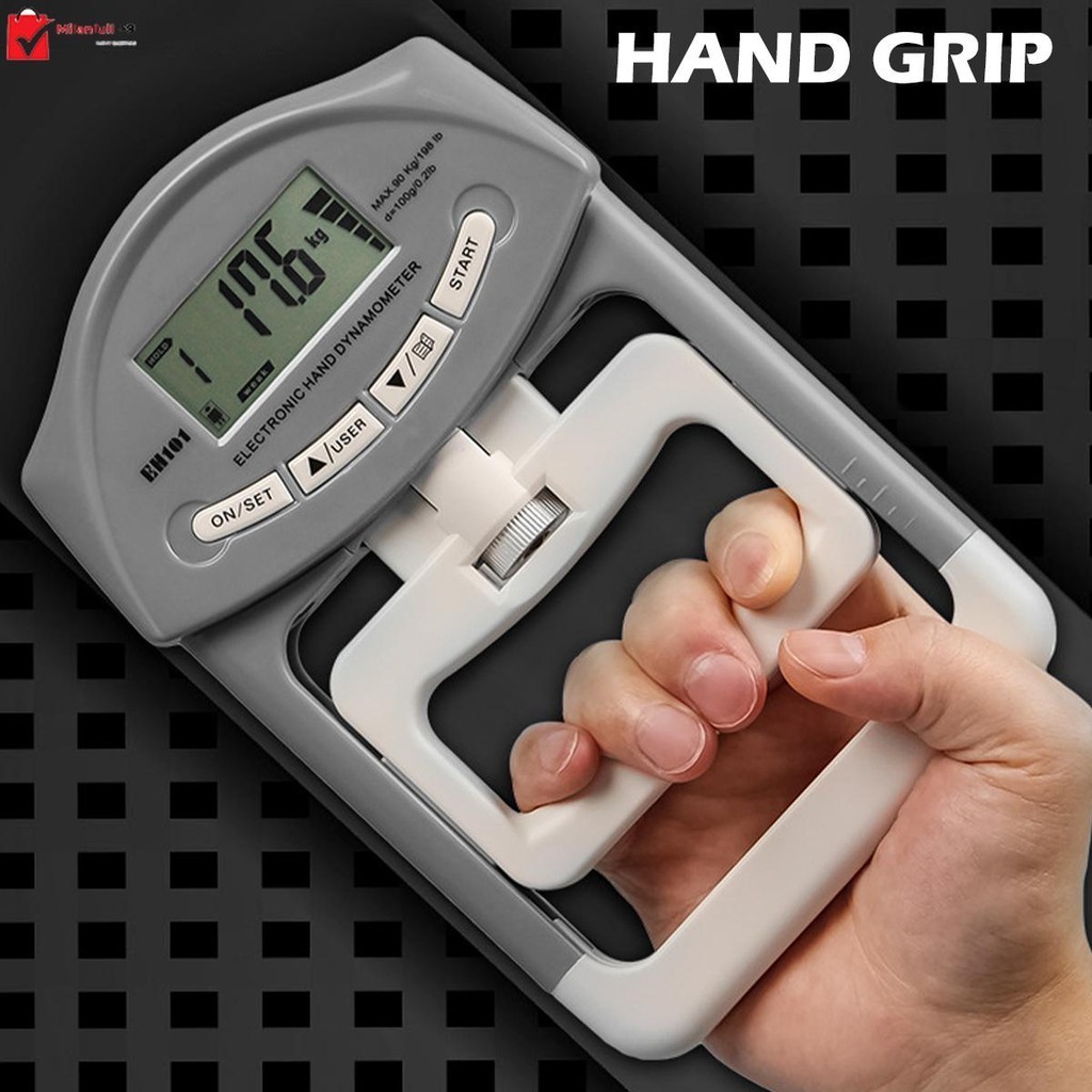 Digital Dynamometer Hand Grip Electronic Power Measure Strength Muscle ...