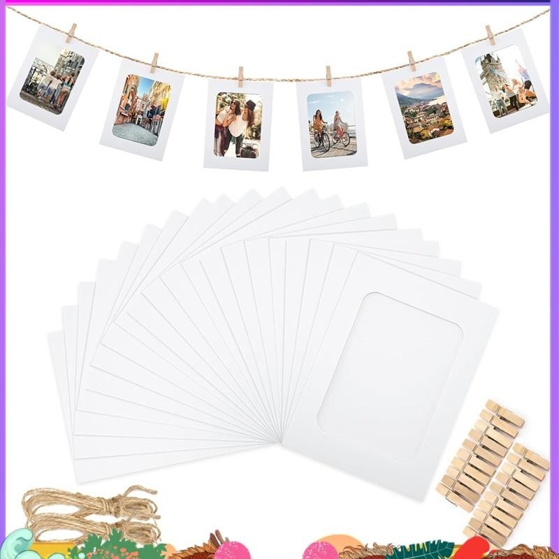 50Pcs Paper Picture Frames for 4x6Inch Paper Photo Frames,Kit DIY ...