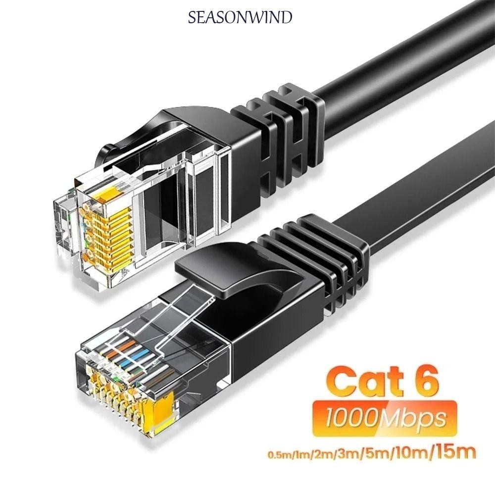 SEASONWIND Ethernet Cable Cat 6, Compatible Patch Cord 250Hz Cat6 Lan ...