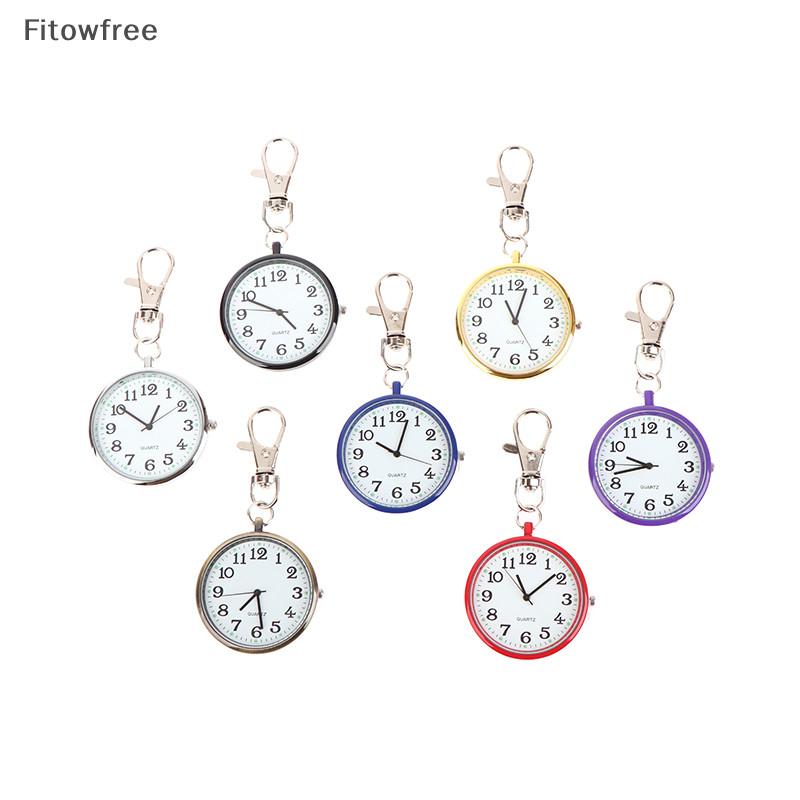 Fitow Pocket Watches Nurse Pocket Watch Keychain Fob Clock with Doctor ...