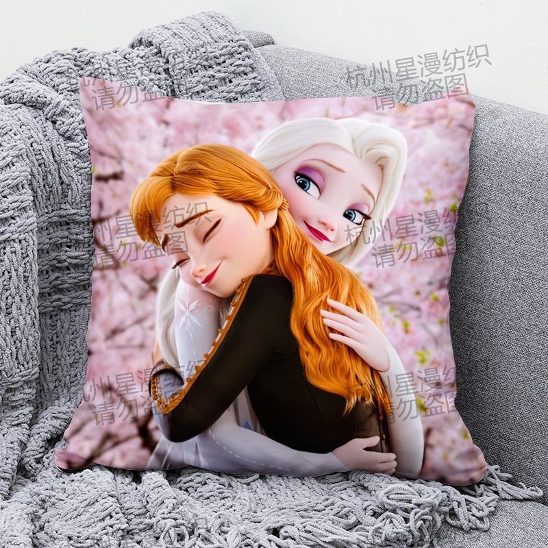 Princess Elsa Pillow Frozen Merchandise Elsa Anna Same Style Pillow Cute Cartoon Girl Heart Cushion WLBF Shopee Singapore