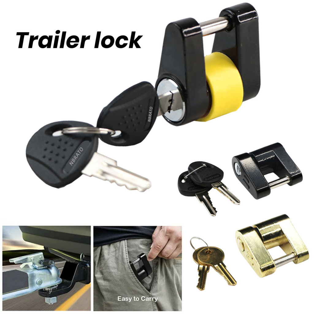 Trailer Coupler Lock Easy Installation Trailer Lock Secure Your Trailer ...