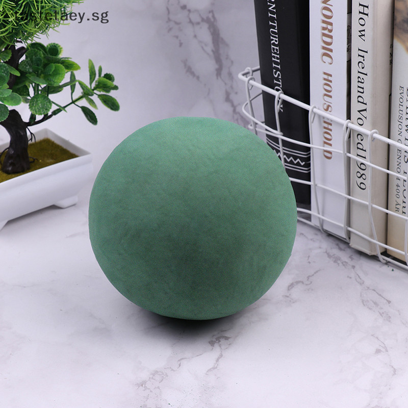 TT 1Pc 9/12/15cm Round Green Ball Mud Sponge Foam Bouquet Decoration ...