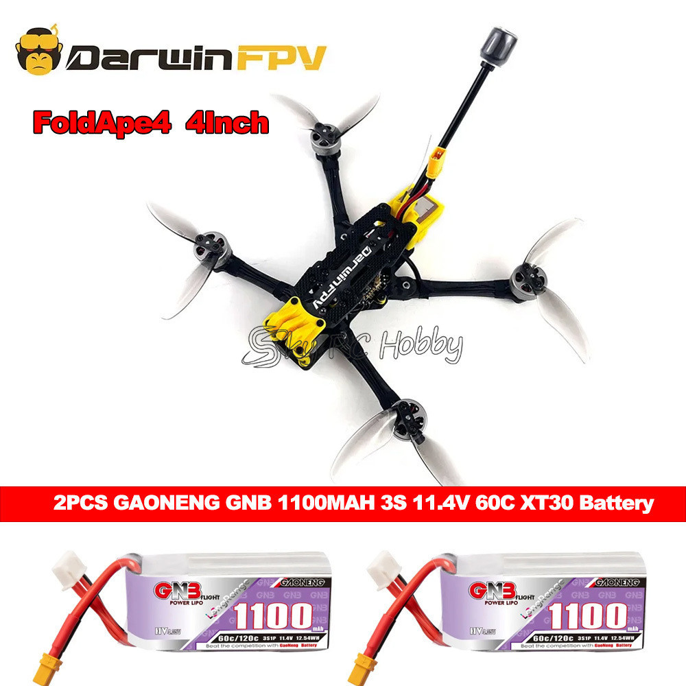 DarwinFPV FoldApe4 4 Inch Folding Long Range FPV F411 15A ELRS AIO ...