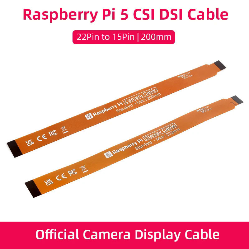Official Raspberry Pi 5 Camera Cable CSI Display DIS Cable 22Pin to 15 ...