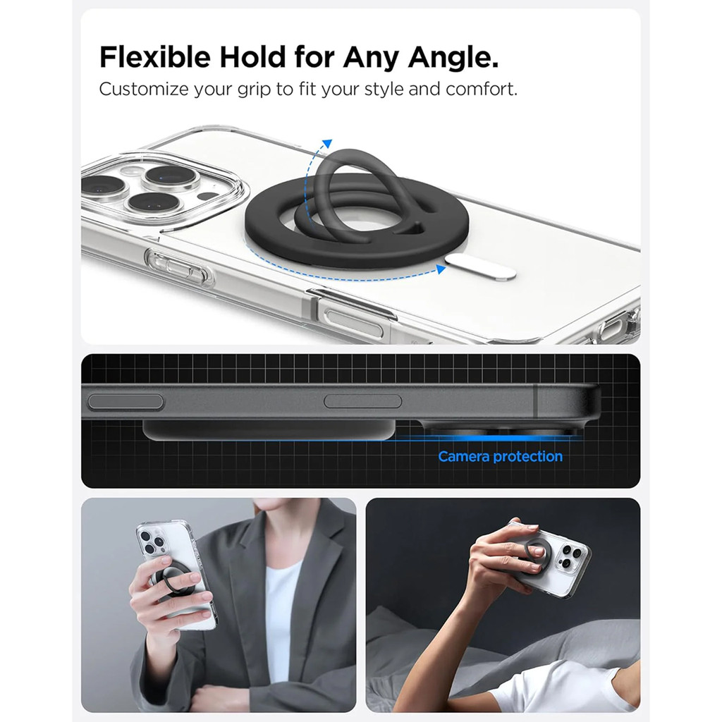 SPIGEN Phone Ring Holder Spigen Dual Pop MagFit Magnetic Stand HP Universal Multifungsi - Gambar 2