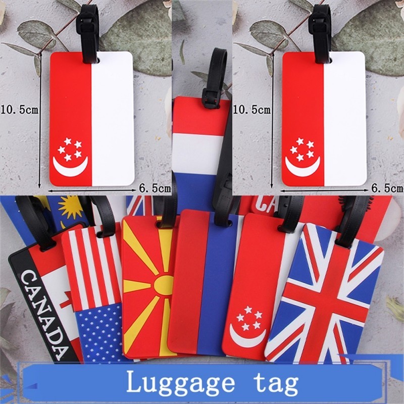 Singapore Flag Luggage Tag Boarding Pass Card Cover NDP 2024 Decoration ...