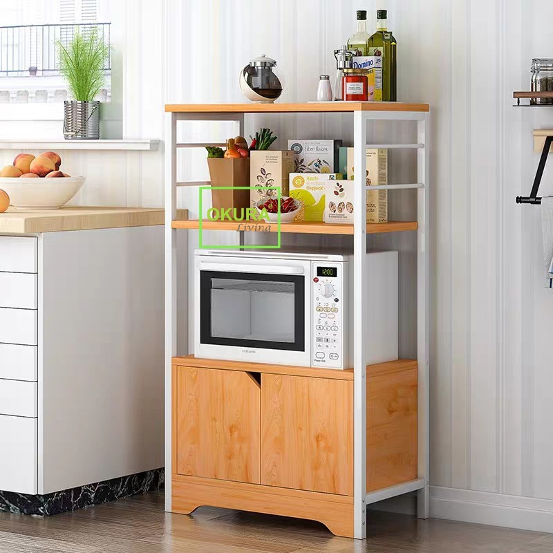 OKURA Modern Designed Multipurpose Large Capacity 3-Tier Multi-Layered ...