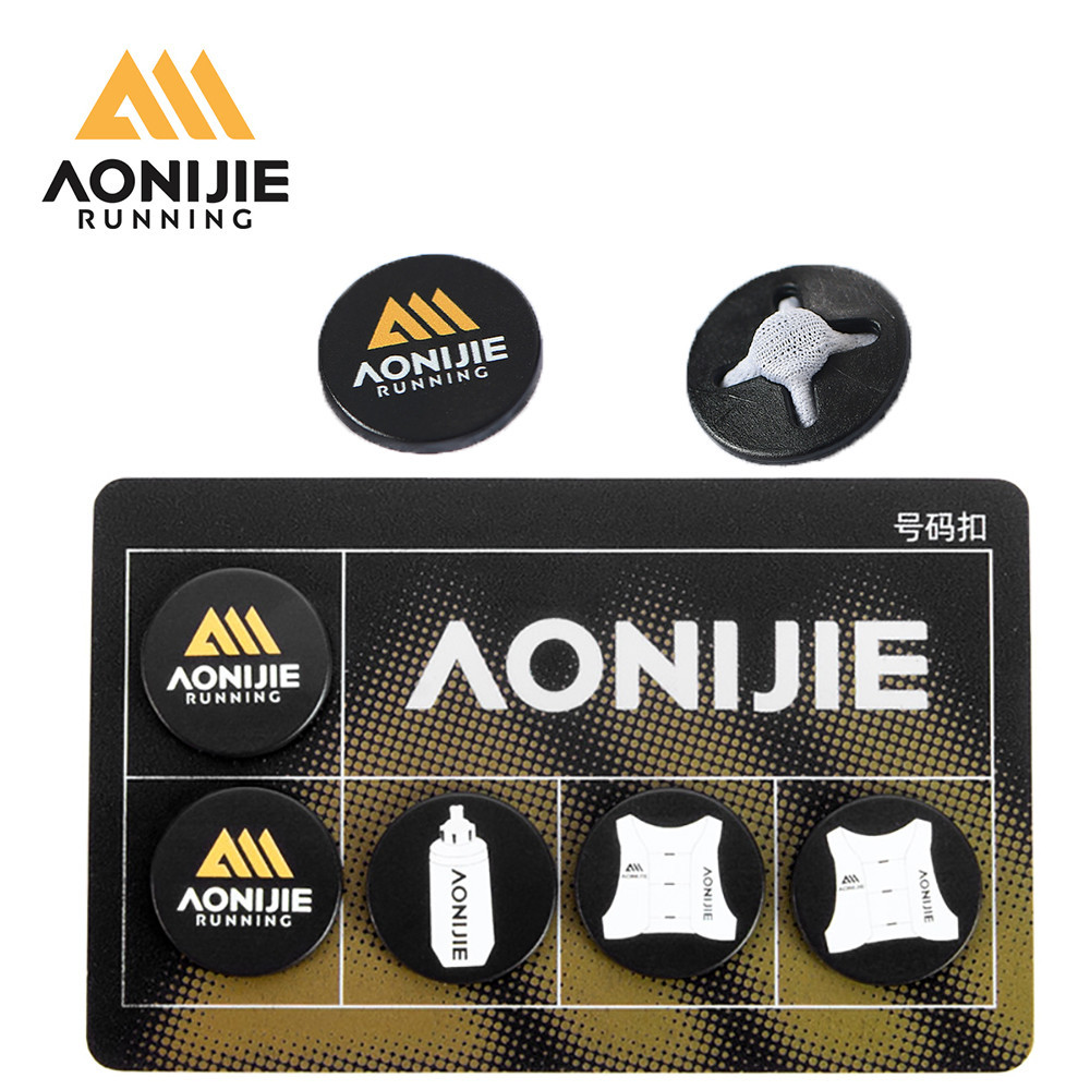 AONIJIE ZP Running Bib Clips Number Buckle Race Number Button Fixing ...