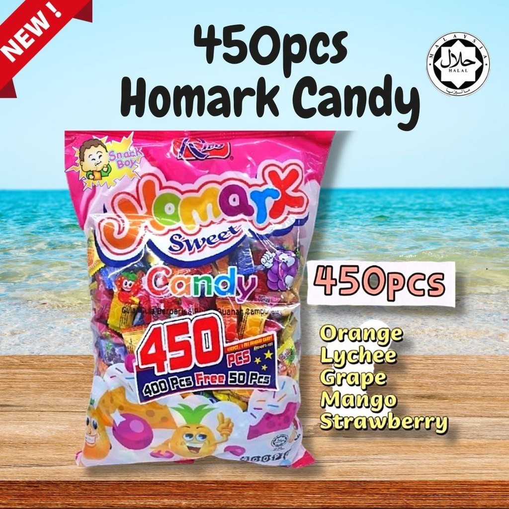 450pcs Rico Homark Sweet Candy / Buah-Buahan Campuran Gula / Mixed ...