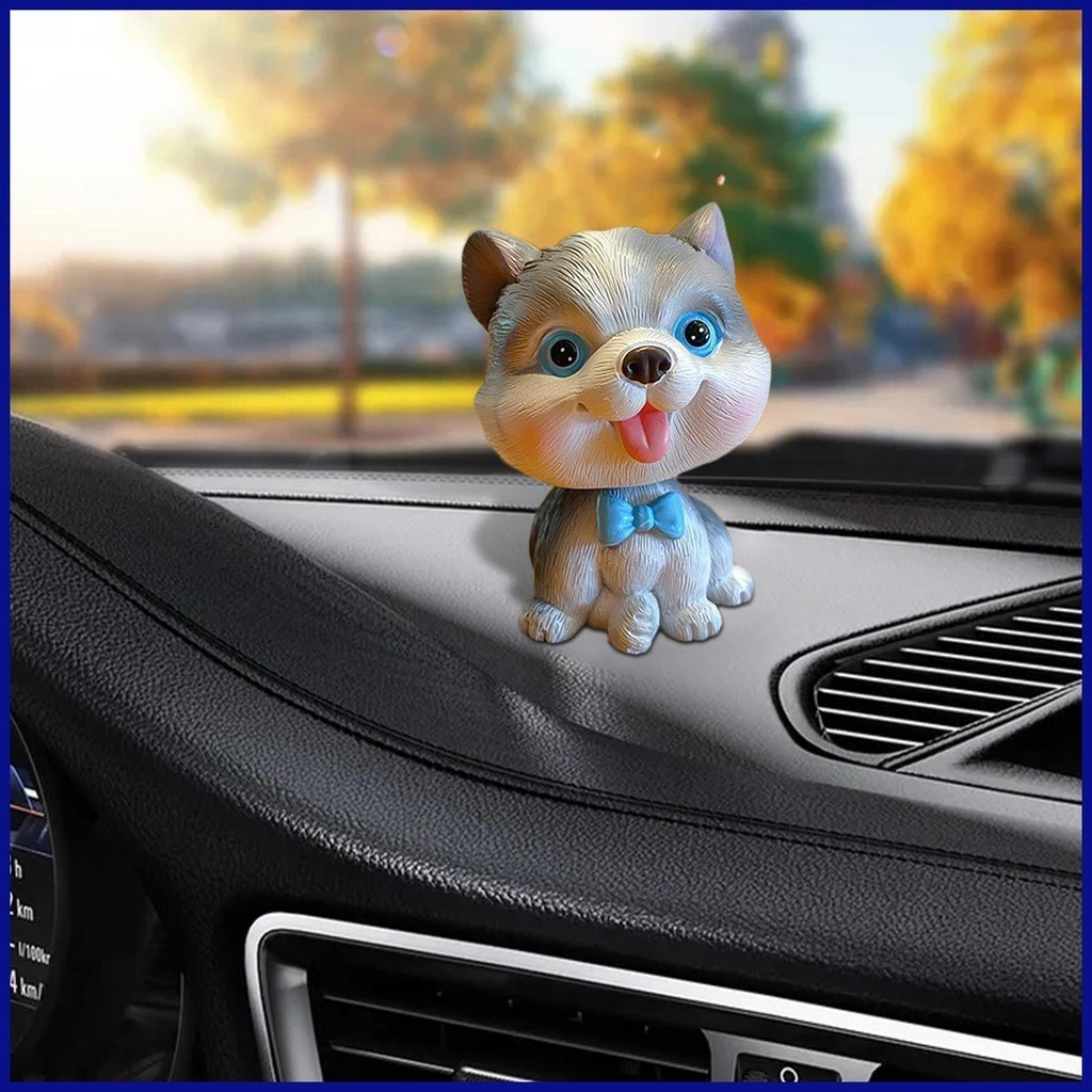 Bobblehead Dog for Car Bobblehead Animal Resin Decoration Vehicles