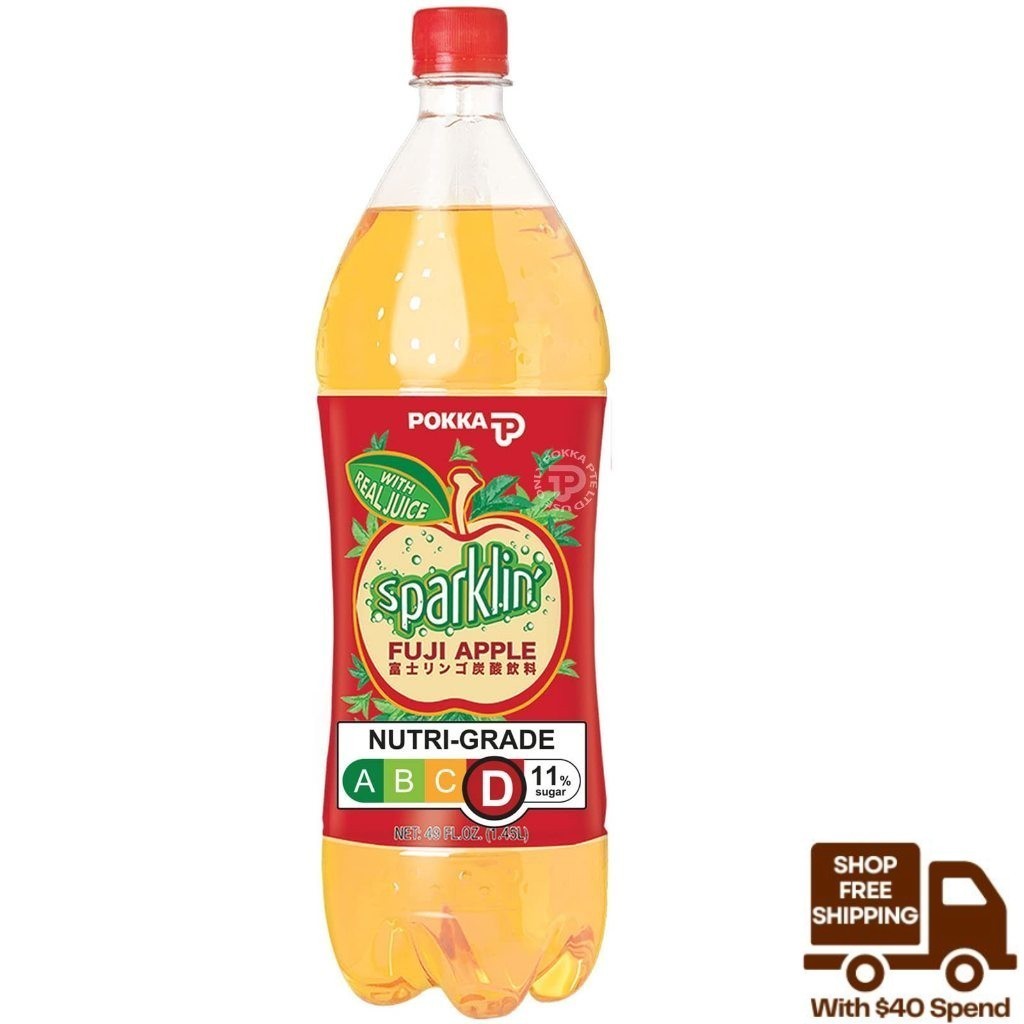 Pokka Sparklin Fuji Apple Drink 1.45L Shopee Singapore